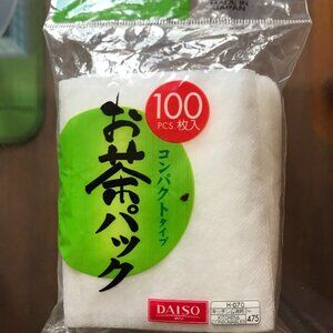 Made in Japan 100pcs Disposable Filter Bags for Loose Tea/ Coffee -Compact type